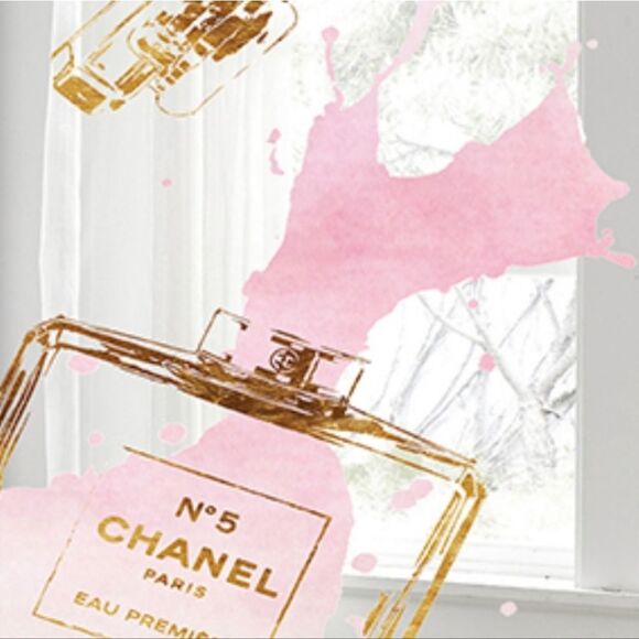 At Home Chanel No 5 Canvas Wall Decor - Picture 1 of 5